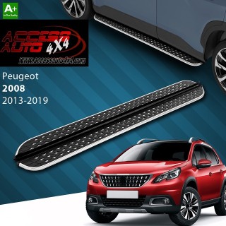 marche pieds PEUGEOT 2008  2013 2019 Aluminium DMC Noir