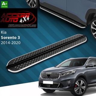 marche pieds KIA SORENTO 2015 2022  Aluminium DMC Noir Poli