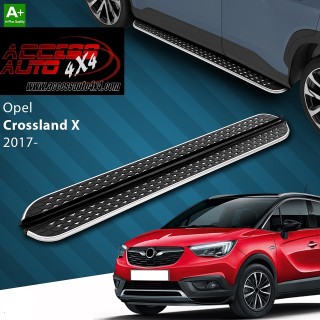 marche pieds OPEL CROSSLAND X  2017 AUJOURD'HUI Aluminium DMC Noir