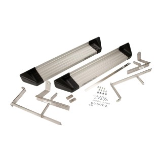 Marchepied FIAT DUCATO 2006 AUJOURD'HUI Aluminium Gris Portes avant conducteur passager 2 pieces