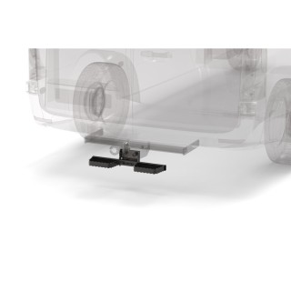 Marche Pieds ARRIERE VOLKSWAGEN T7 TRANSPORTER 2025 AUJOURD'HUI INOX NOIR 600mm