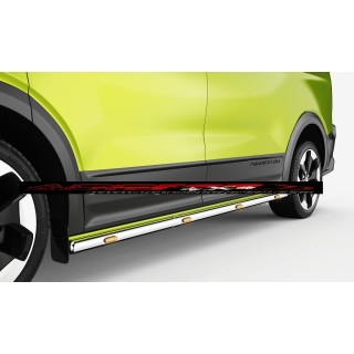 marche pieds VOLKSWAGEN T7 TRANSPORTER COURT 2025 AUJOURD'HUI INOX tubulaire LNE 60mm Leds