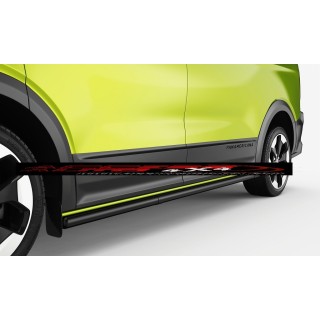 marche pieds VOLKSWAGEN T7 TRANSPORTER LONG 2025 AUJOURD'HUI INOX tubulaire NOIR LNE 60mm