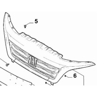 Calandre origine Fiat Ducato à partir de l'année 2021 REF 735741854