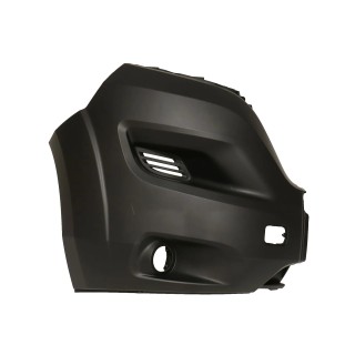 Angle Pare-chocs avant droit noir origine Fiat Ducato 2022+ avec trou pour phares antibrouillard  REF 735749743