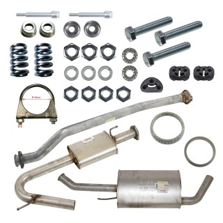 Système d'échappement complet Fiat Ducato Type 244 2.3 2.8 JTD Peugeot Boxer Citroën Jumper 2002+ REF 1355371080