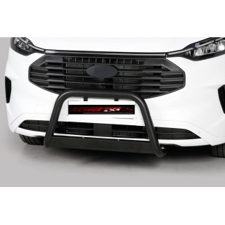 Pare Buffle FORD TRANSIT CUSTOM 2023 AUJOURD'HUI INOX NOIR HOMOLOGUE CE 63mm barre de renfort - Access Auto 4x4