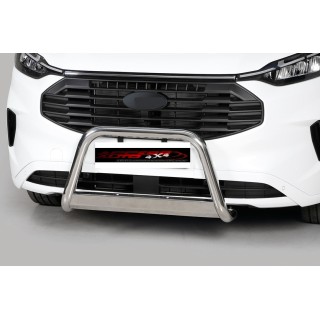 Pare Buffle FORD TRANSIT CUSTOM 2023 AUJOURD'HUI INOX HOMOLOGUE CE 63mm barre de renfort