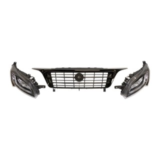 Kit phares noirs calandre LED origine Fiat Ducato Type 250 2014+  Peugeot Boxer Citroen Jumper REF 71807363