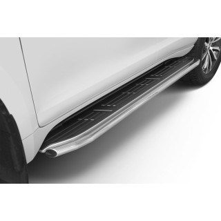 Marche pieds TOYOTA LAND CRUISER 150 5 portes 2017 2023 INOX 48mm