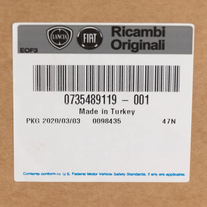 Ceinture de sécurité avant gauche Fiat Doblo type 223 année 2004 à année 2005 tendeur de courroie avant REF 735489119 - Access A