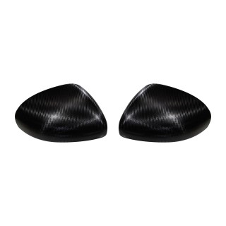 Coques de rétroviseurs extérieurs en noir aspect carbone origine Fiat 500X  REF 50927547