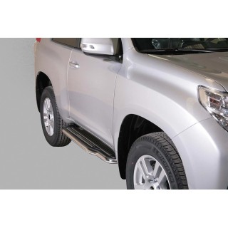 marche pieds TOYOTA LAND CRUISER 3 PORTES 2018 2023 INOX PLAT 50mm