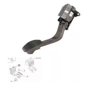 pédale d'accelerateur origine Fiat 500 à partir de 2007 Fiat 500 Abarth à partir de 2008  REF 51833722