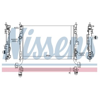 Radiateur moteur Fiat Doblo à partir de 2022 Fiat Ulysse, Scudo à partir de 2022  REF 9675747980