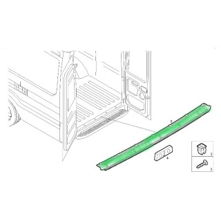 Moulure seuil de porte arriere origine Iveco Daily à partir de 2014 REF 5801819993