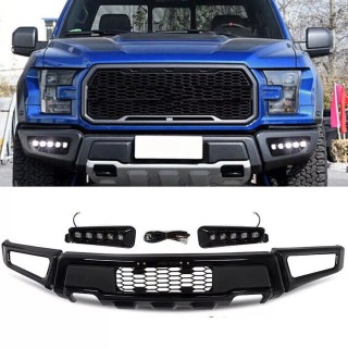 Pare Choc avant FORD F150  2015 2017 RAPTOR Style avec leds