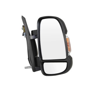 Rétroviseur extérieur droit Fiat Ducato Type 250 Peugeot Boxer Citroën Jumper electrique rabattable Bras court 16W REF 735675477