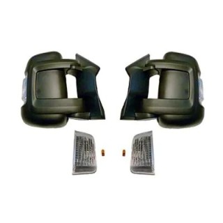 Set Rétroviseur extérieur droit gauche Fiat Ducato Type 250 Peugeot Boxer Citroen Jumper manuel bras court 16W REF 7870003