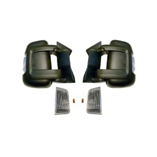 Set Rétroviseur extérieur droit gauche Fiat Ducato Type 250 Peugeot Boxer Citroen Jumper electrique bras court 16W REF 7870004