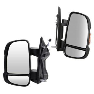 Set Rétroviseur extérieur droit gauche Fiat Ducato Type 250 Peugeot Boxer Citroen Jumper électrique temp. court REF 735620700 - 