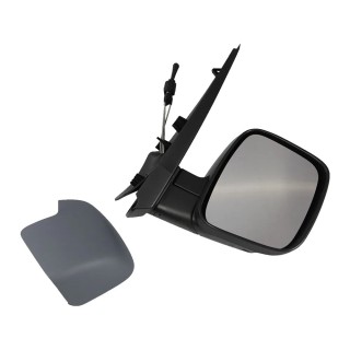 Rétroviseur extérieur droit Fiat Fiorino Qubo Citroën Nemo Peugeot Bipper manuel noir REF 735460566
