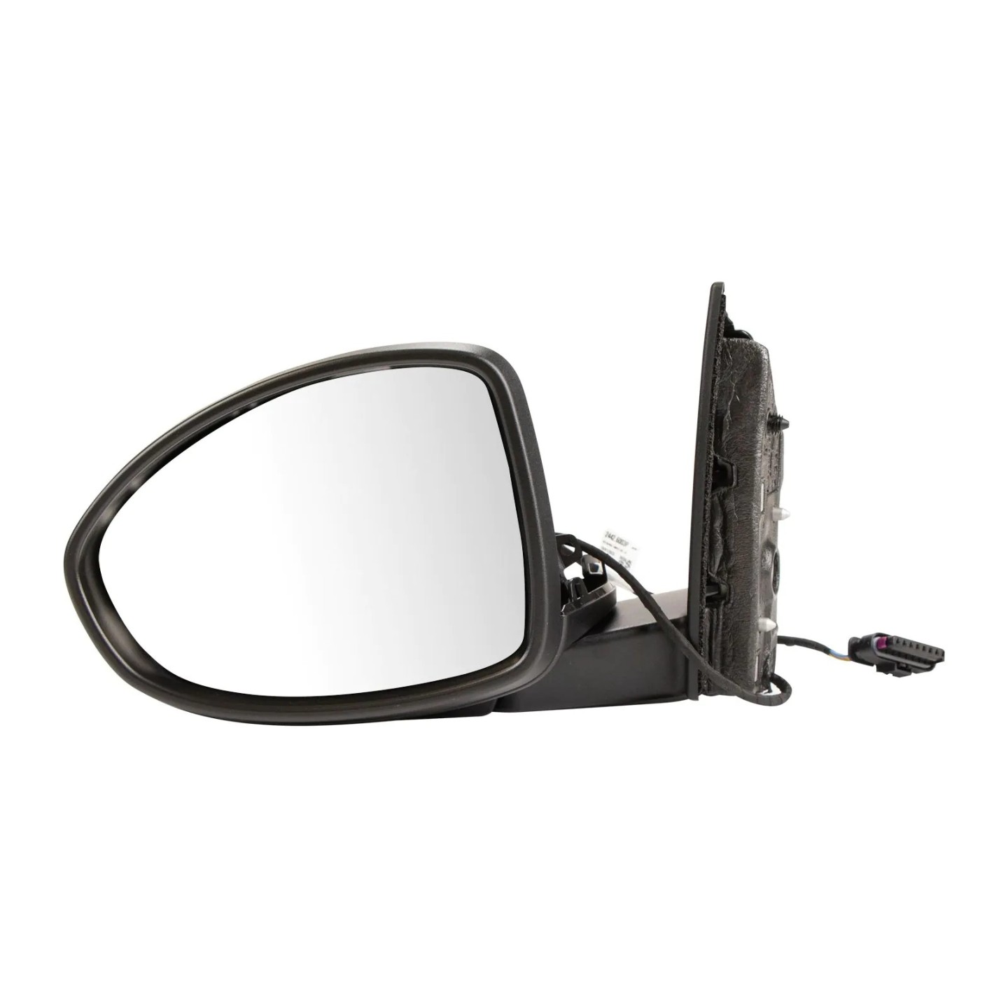 Rétroviseur Extérieur Gauche Triangulaire Noir ABS Pour Fiat 500 2007+ - Référence OEM 735455792