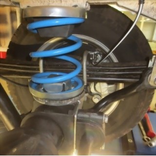 Ressort VOLKSWAGEN CRAFTER 2017 AUJOURD'HUI SET Ressorts auxiliaires Arriere 2 pieces +25mm 0-750kgs