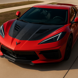 Capot Moteur CHEVROLET CORVETTE C8 2020–2024 Carbone Fiber