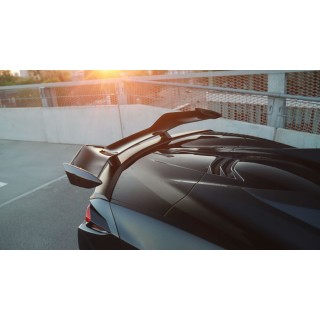 Aileron arrière CHEVROLET CORVETTE C8 Z06 2020–2024 Z06 Style – Noir Brillant