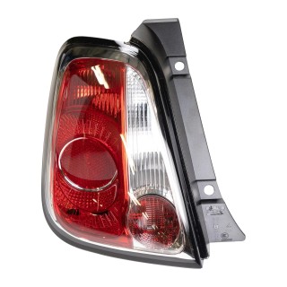 Feu arrière gauche bordure noire Fiat 500+Abarth 2012+ (Black Line) P21W + PY21W + RY10W  REF 51934480