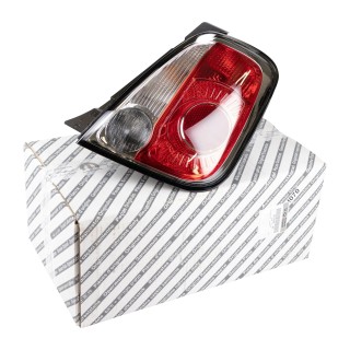 Feu arrière droit bordure noire origine Fiat 500+Abarth 2012+ Black Line P21W + PY21W + RY10W REF 51934476