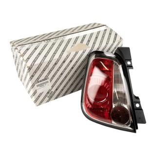 Feu arrière gauche bordure noire origine Fiat 500+Abarth Cabrio  Black Line  P21W + PY21W + RY10W REF 51934482