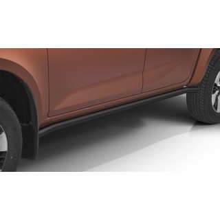 Marche pieds ISUZU D MAX 2020 AUJOURD'HUI Inox NOIR Tubulaire PR 70mm SPACE CABINE