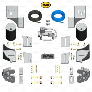KIT Suspension Pneumatique Arriere Confort pour FIAT DUCATO AL-KO 2006+ avec Compresseur Panneau Specifique voie normale KIT Suspension Pneumatique Arriere Confort pour FIAT DUCATO AL-KO 2006+ avec Compresseur Panneau Specifique voie normale