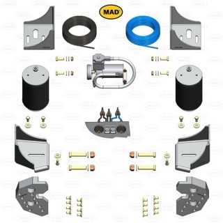 KIT Suspension Pneumatique Arriere pour PEUGEOT BOXER AL-KO 2006+ avec Compresseur et Panneau de Controle Specifique