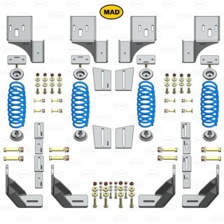 Kit Ressort PEUGEOT BOXER 2007+ AL-KO X250 / X290 Set Ressorts auxiliaires Arriere double essieu