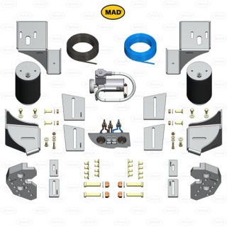 KIT Suspension Pneumatique Arriere pour PEUGEOT BOXER AL-KO 2006+ avec Compresseur et Panneau de Controle Specifique