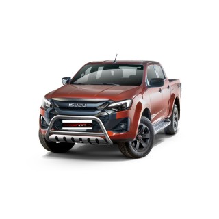 PARE BUFFLE ISUZU D MAX 2024 AUJOURD'HUI INOX  PLAQUE