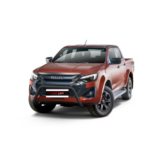 PARE BUFFLE ISUZU D MAX 2024 AUJOURD'HUI HOMOLOGUE INOX NOIR 70mm