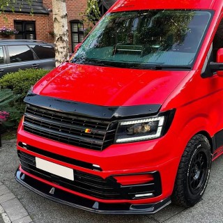 Spoiler Avant VOLKSWAGEN CRAFTER 2018 AUJOURD'HUI ABS Noir Design3
