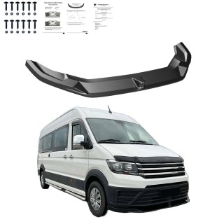 Spoiler Avant VOLKSWAGEN CRAFTER 2018 AUJOURD'HUI ABS Noir Design2