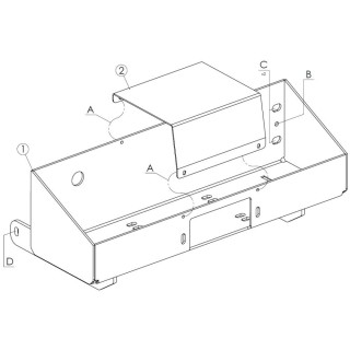 PLATINE FIXATION TREUIL IVECO DAILY  ACIER