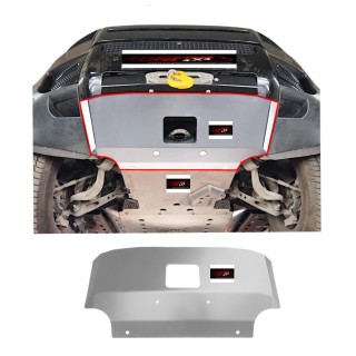 PROTEGE PARE CHOC AVANT LAND ROVER DEFENDER D300 DIESEL 2020 AUJOURD'HUI ALUMINIUM GRIS 6mm