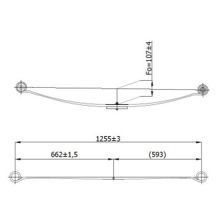 Lame ressort pour FORD CONNECT 2002 2013  Arriere AA0019