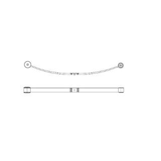 Lame ressort pour FORD TRANSIT CUSTOM 2012 2023  Arriere 0019