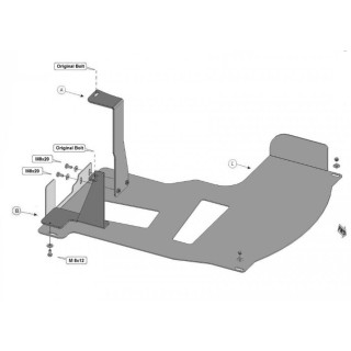 PROTEGE CARTER NISSAN INTERSTAR 2010 2022 CATALYSEUR ACIER 2 mm
