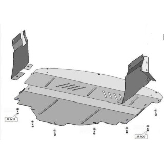 PROTEGE CARTER NISSAN NV 400 2010 2021 MOTEUR BV RADIATEUR ACIER 2 mm
