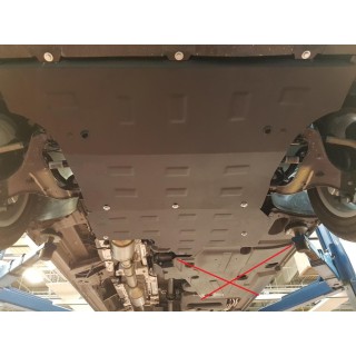 PROTEGE CARTER MERCEDES BENZ VITO 4x4 2014 2020 Moteur BV Radiateur système Stop&Go ACIER 3 mm