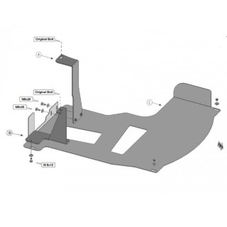 PROTEGE CARTER OPEL MOVANO 2010 2020 CATALYSEUR ACIER 2 mm